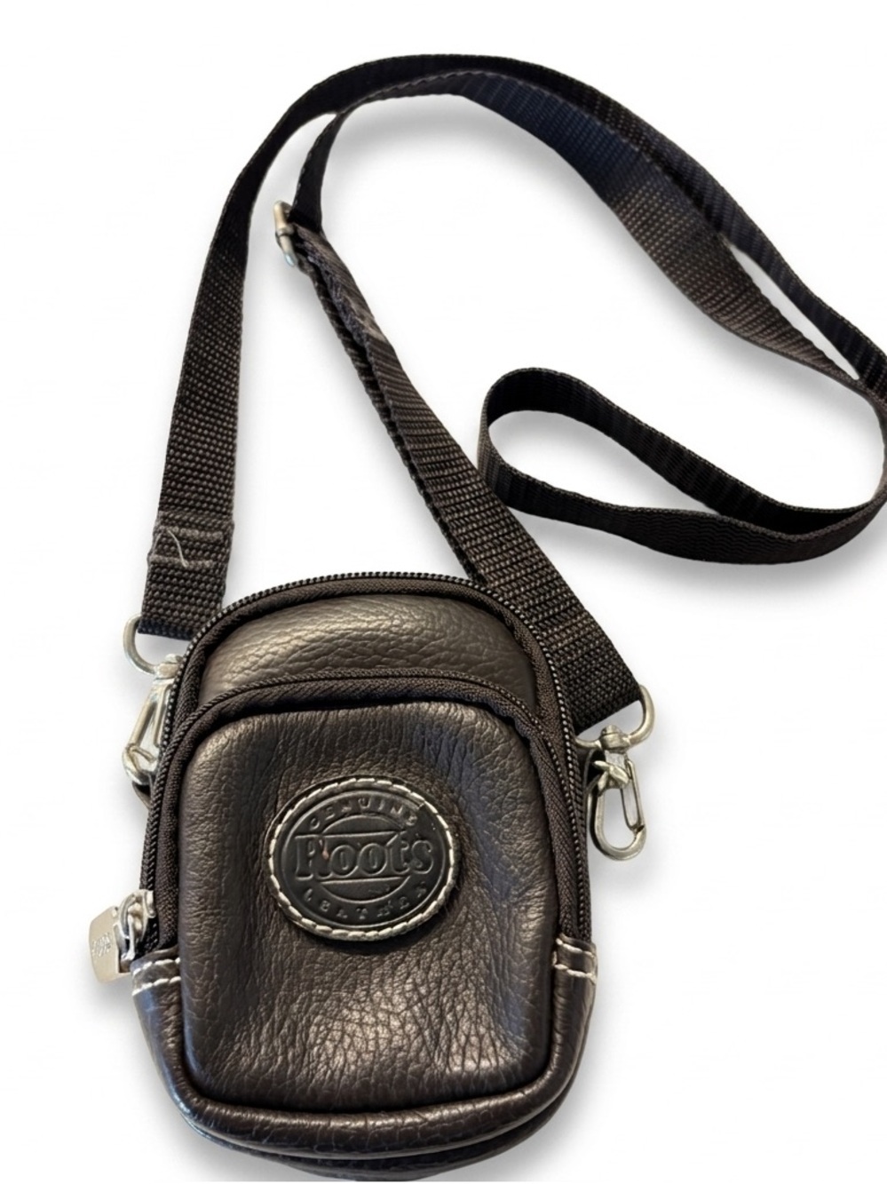 Roots Brown Mini Belt Bag Fannxpack Pouch with Adjustable Strap Unisex